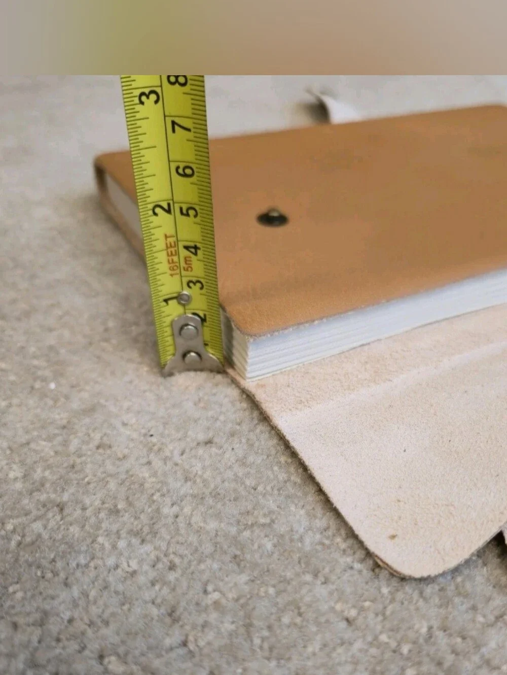 Genuine Italian Leather Journal Pratesia Florence Made In Italy 8.5”x 6” Tan